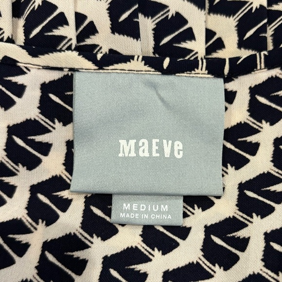 Maeve - Crane Print - Drop Waist Tunic Top - Picture 5 of 6